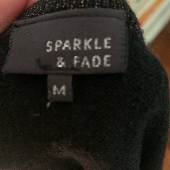 Sparkle and fade black and grey sweater top - Picture 5 of 6